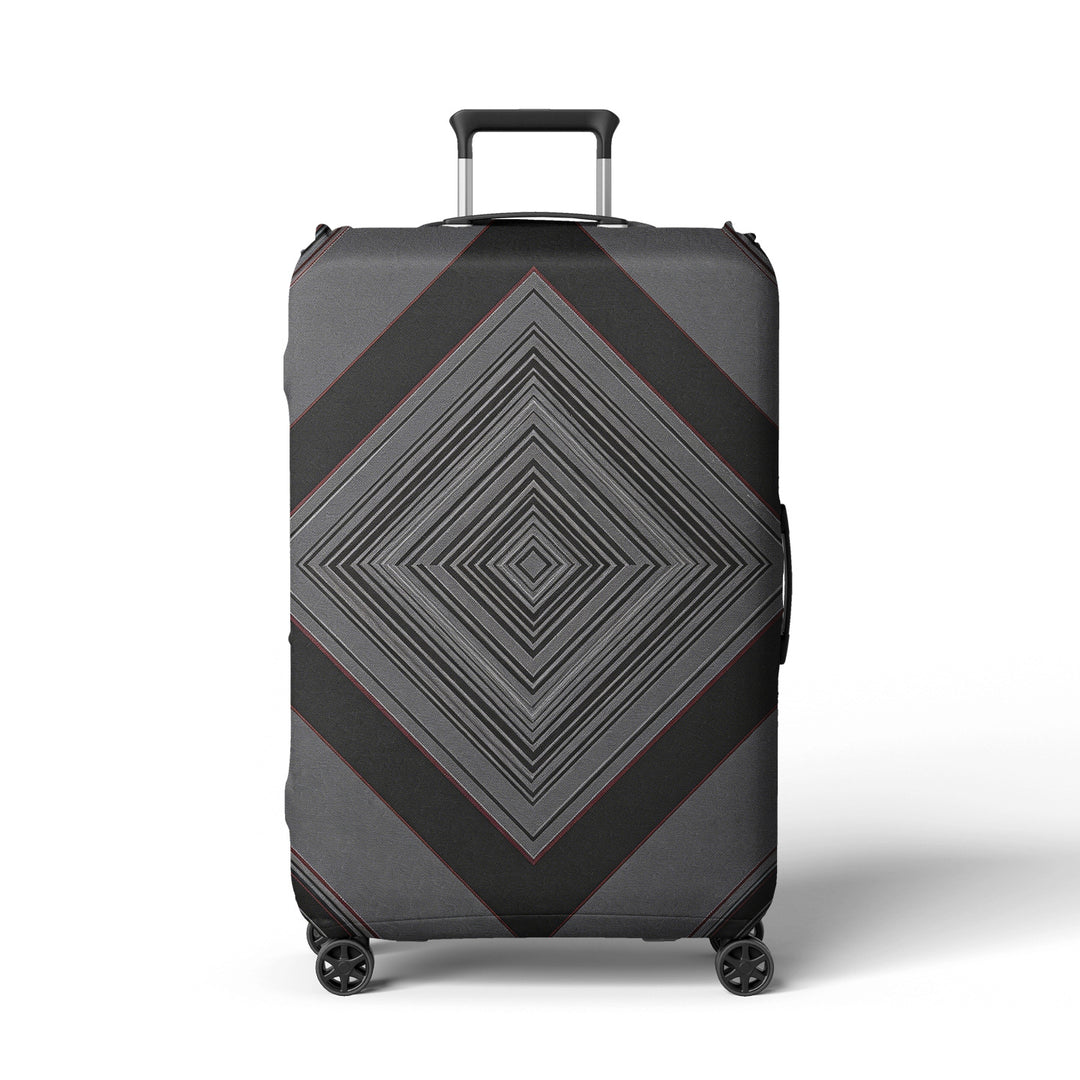 Ladies suitcase cover with modern polka dot pattern Bowlift
