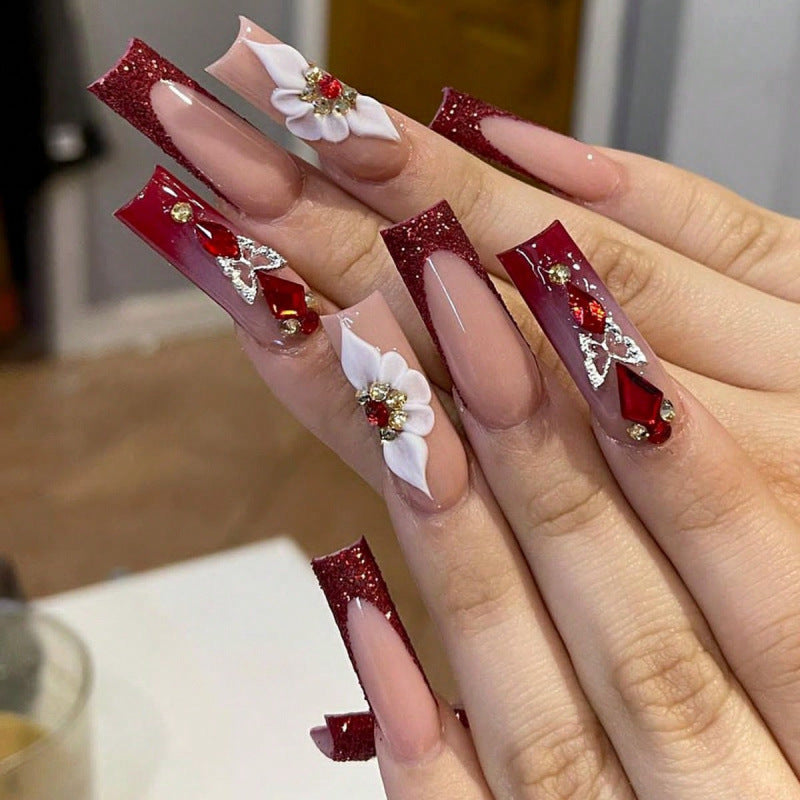 Glamorous Acrylic Nails Bowlift