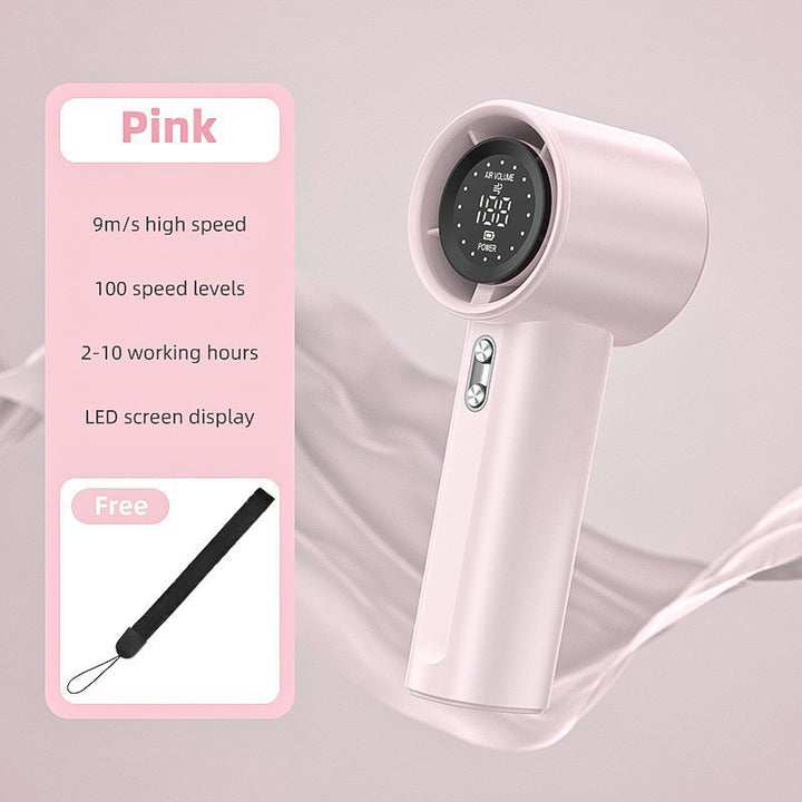 Women Portable High-Performance Fan with LCD Display Bowlift