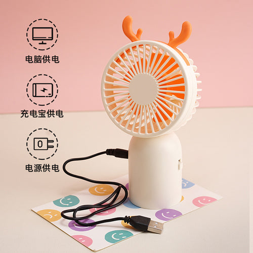 Ladies portable mini fan with creative animal ears Bowlift