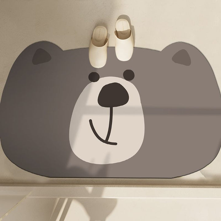 Cute Penguin-Themed Bath Mat Bowlift