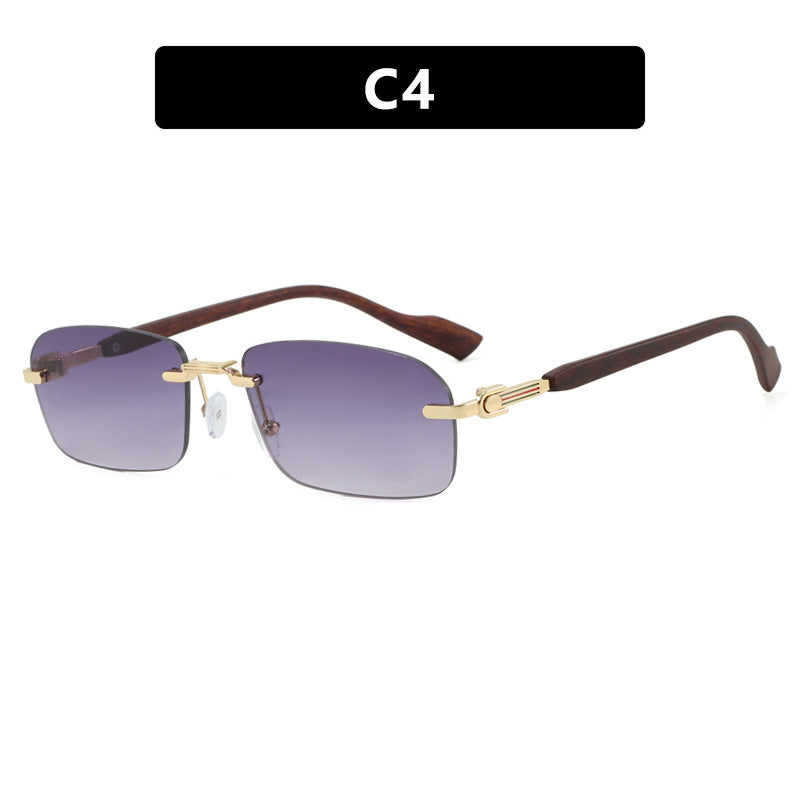 Women's sunglasses with elegant metal frame and stylish wood details Bowlift