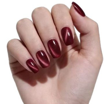 Glossy Metallic Press-On Nail Set Bowlift