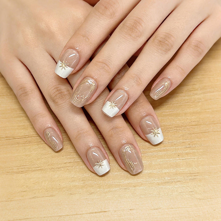 Elegant Press-On Nail Set Bowlift