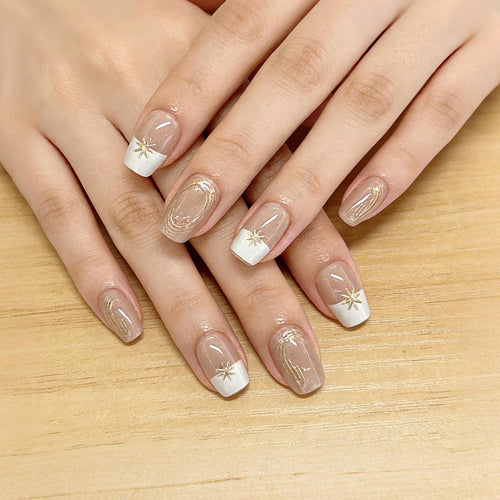 Elegant Press-On Nail Set Bowlift