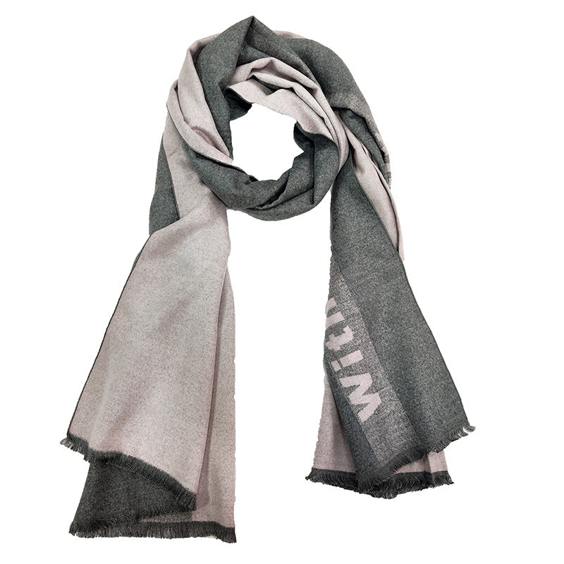Women's Elegant and Warm Scarf with Modern Check Pattern Bowlift