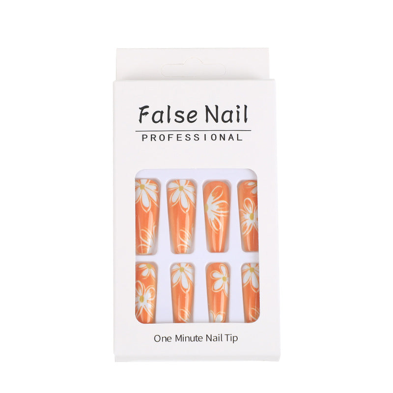 Stylish artificial nails with floral accents Bowlift