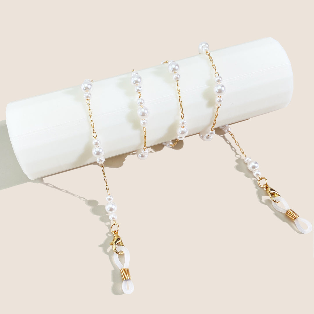 Pearl-Embellished Eyewear Chain Bowlift