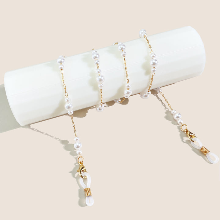 Pearl-Embellished Eyewear Chain Bowlift