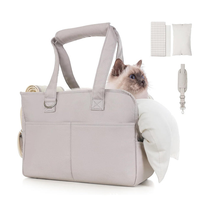 Pet carrier bag with cozy interior Bowlift