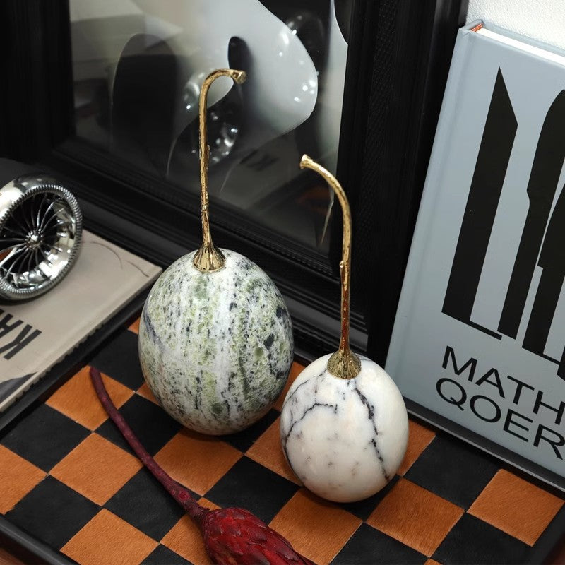 Decorative Stone Egg Sculpture