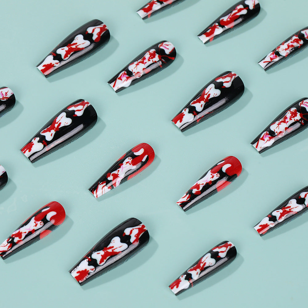 Creative art nails with exciting splatter pattern Bowlift