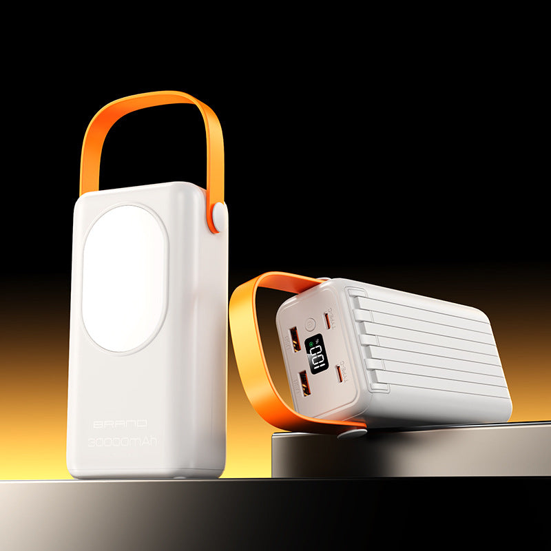 High-performance power bank with integrated LED light and digital display Bowlift