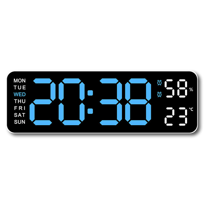Digital alarm clock with room temperature and humidity display Bowlift