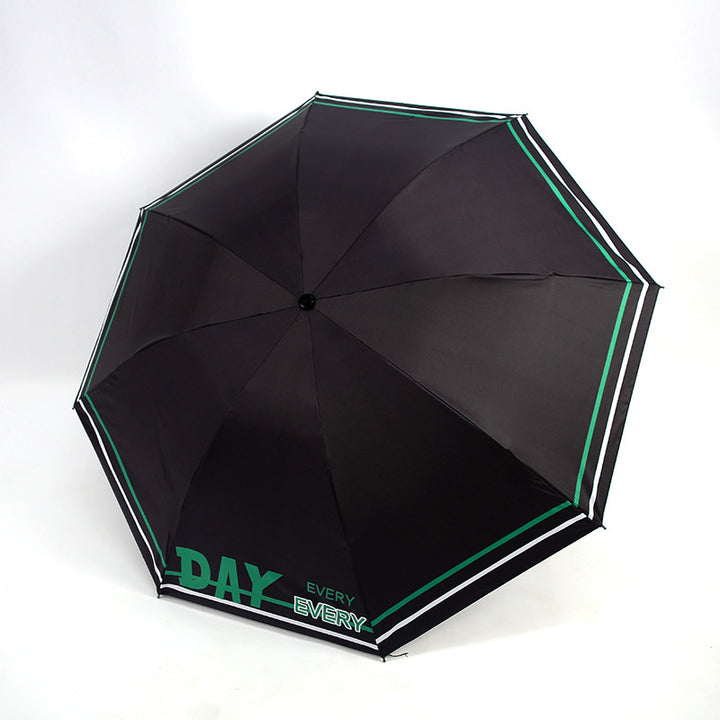 Women's Foldable Umbrella with Modern Print Bowlift