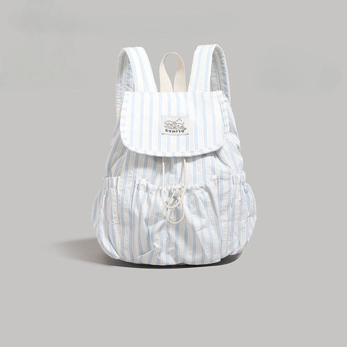 Leisure Backpack in Playful Striped Design Bowlift
