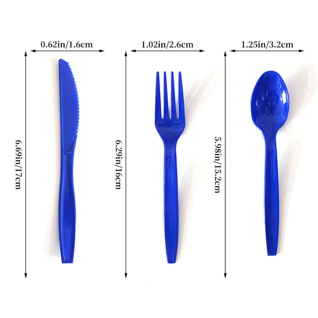 Unisex nan robust disposable forks made of food-safe plastic for dessert and party plates Bowlift