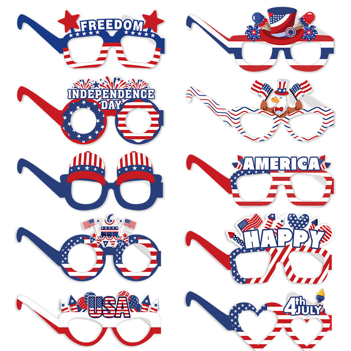 Ladies creative photo glasses collection for patriotic holidays Bowlift