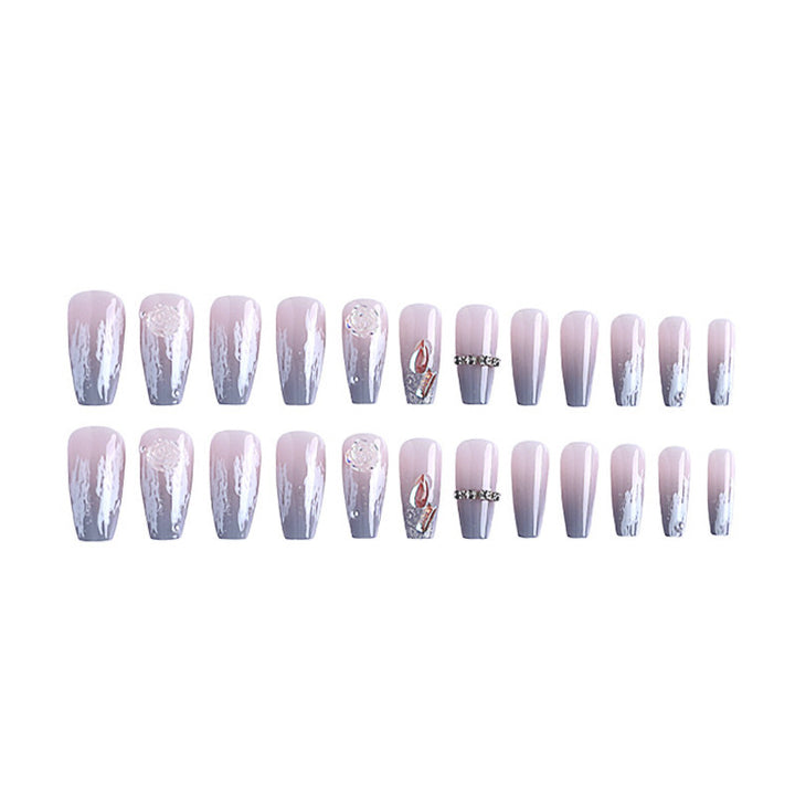 Artistic Acrylic Press-On Nail Extensions Bowlift