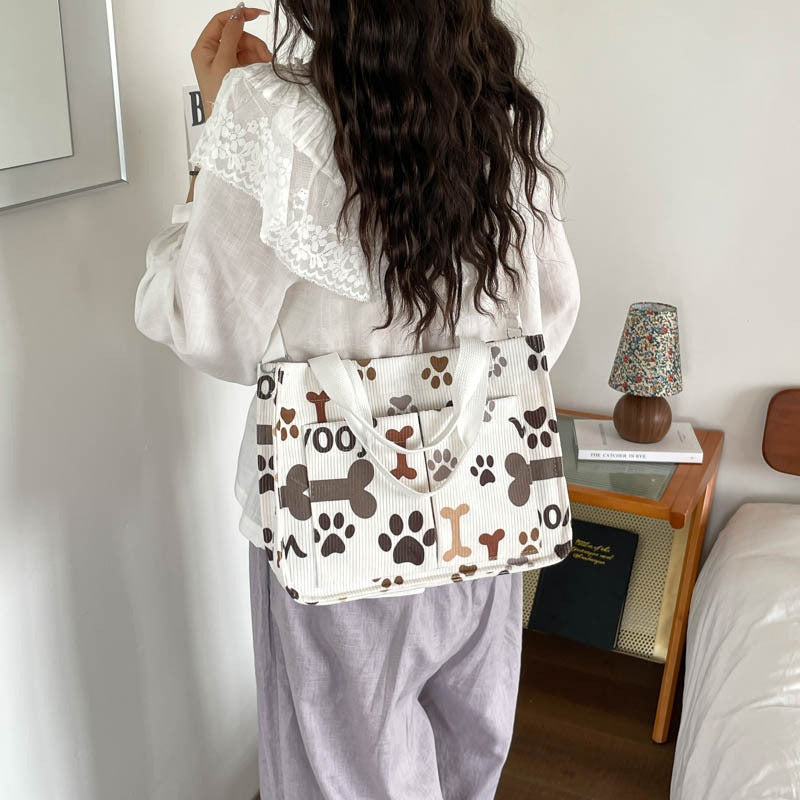 WoFloral Print Utility Handbag Bowlift