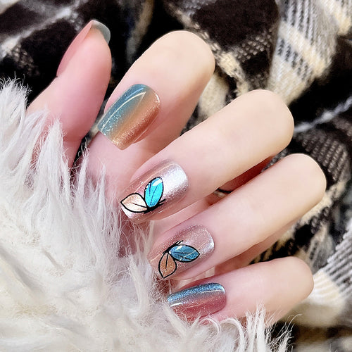 Floral-Inspired Press-On Nail Set Bowlift