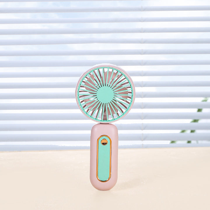 Unisex Portable Hand Fan with LED Display and Ergonomic Handle Bowlift