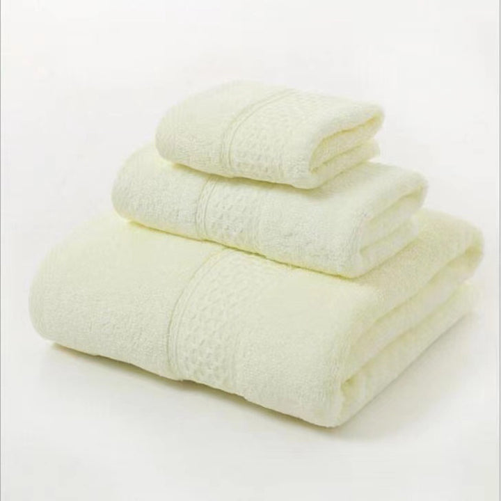 Terry Bath Towel Set with Elegant Structure Bowlift