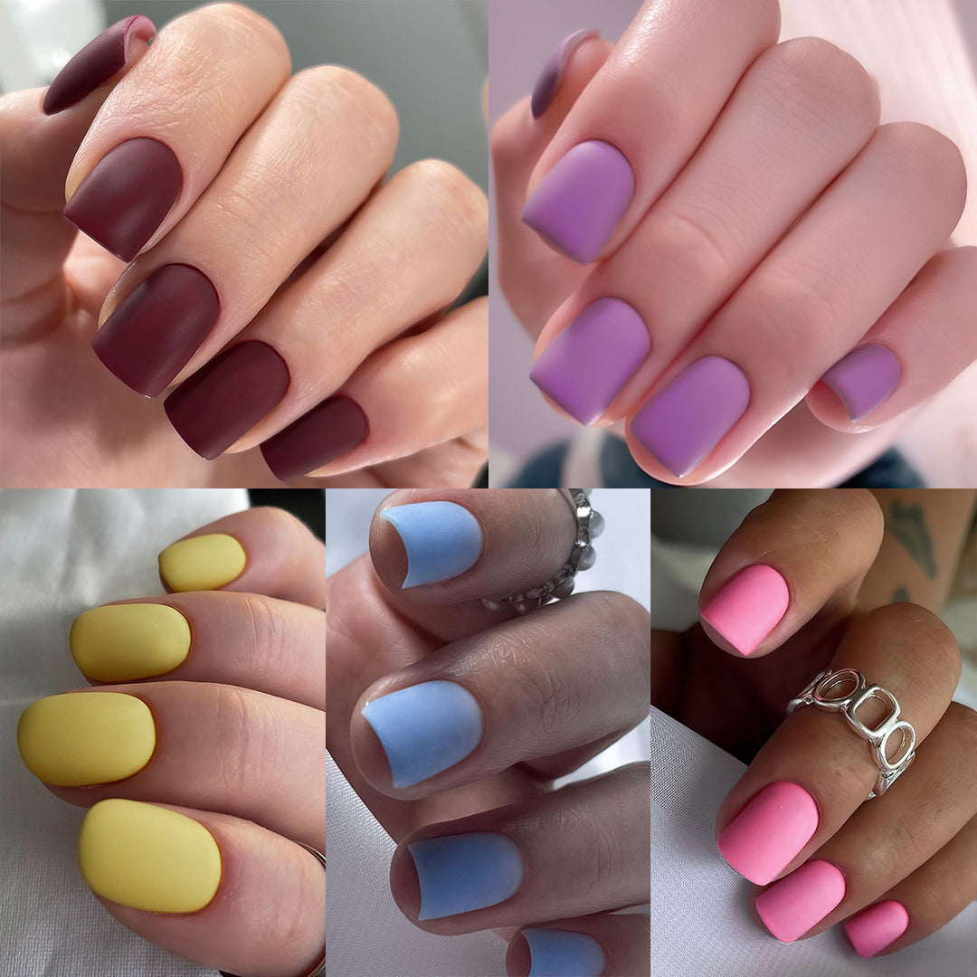 Matt lacquered nail art Bowlift