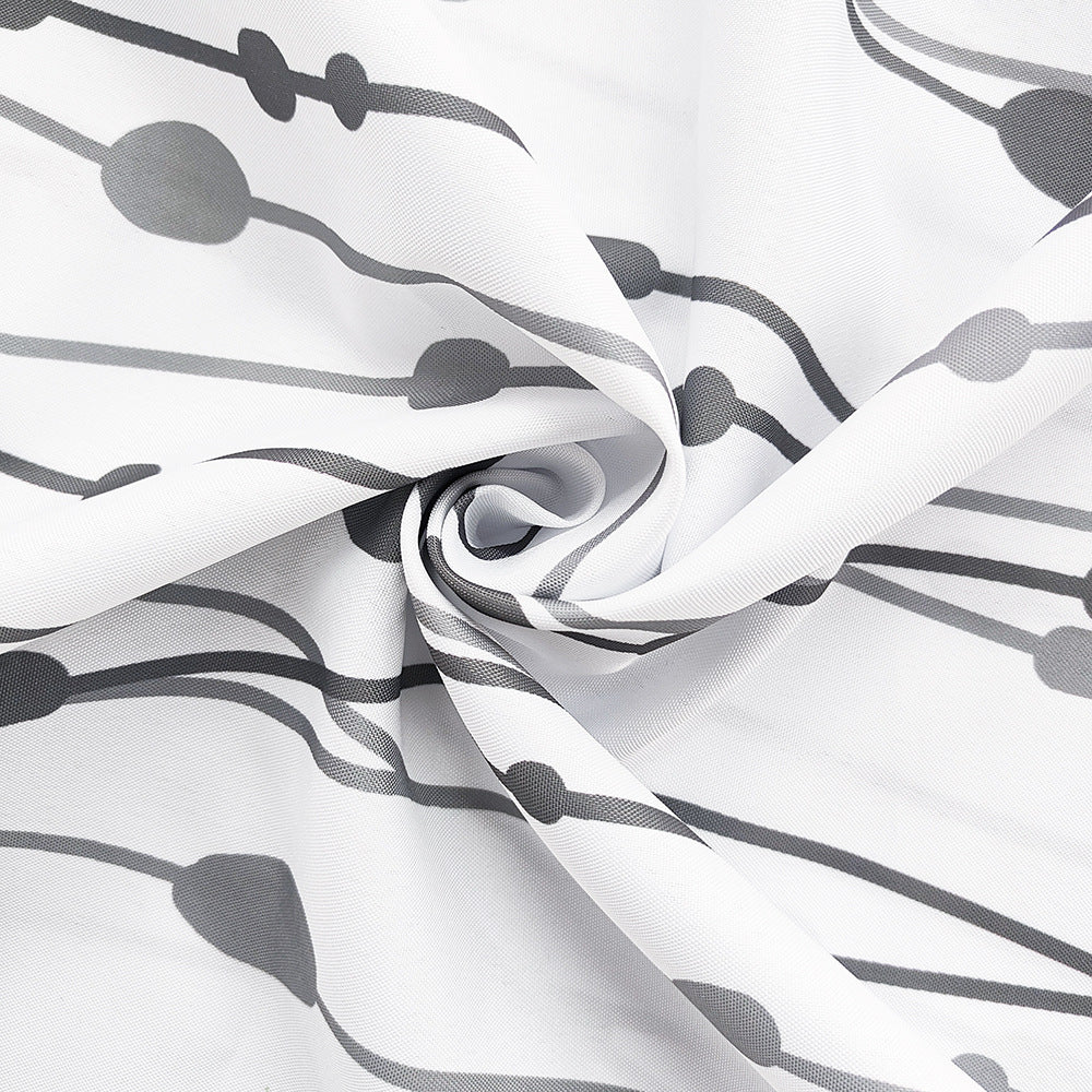 Modern Abstract Shower Curtain Bowlift