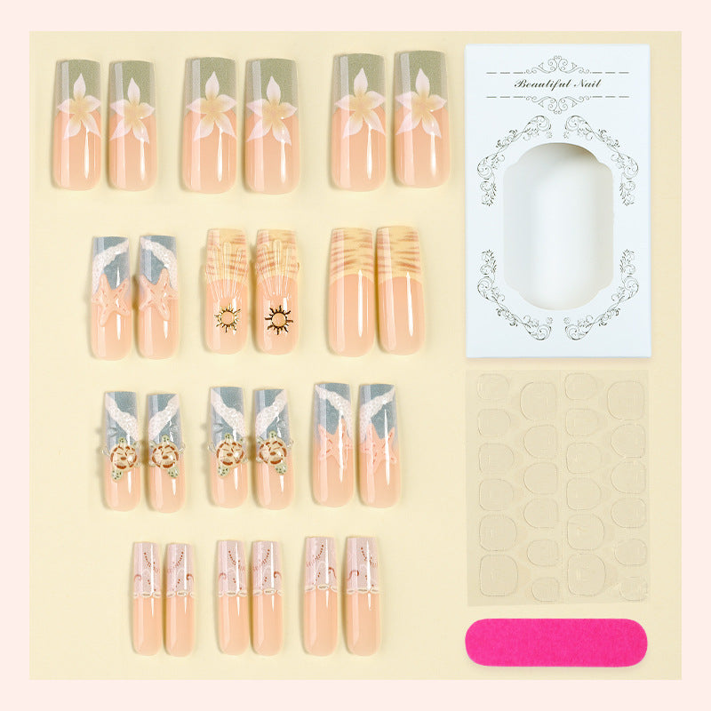 Creative Themed Press-On Nail Art Set Bowlift