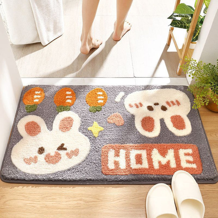 Coastal Waves Shaped Bath Mat