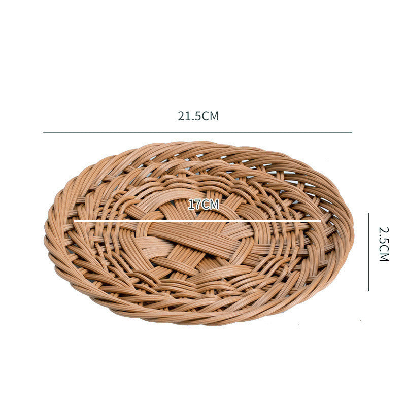 Decorative Oval Woven Serving Tray Bowlift