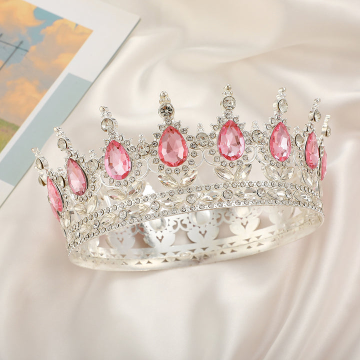 Ladies Luxurious Festive Crown with Shining Gemstones Bowlift