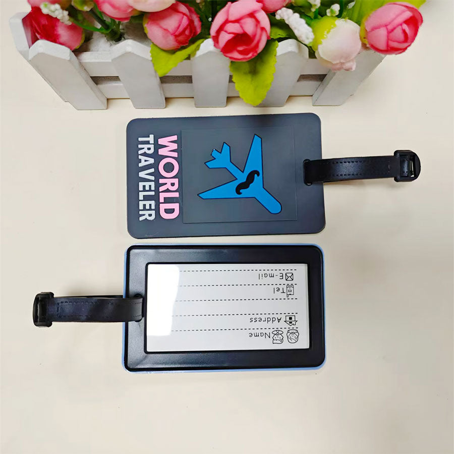 Unisex Luggage Tag with Unique Airplane Design Bowlift