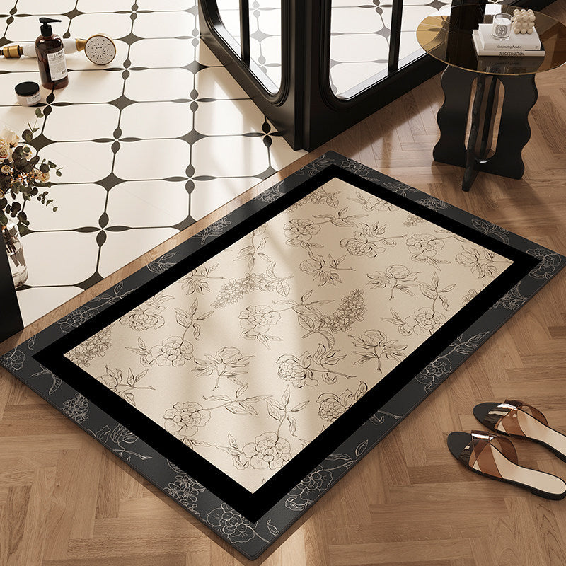 Botanical Design Kitchen Rug Bowlift