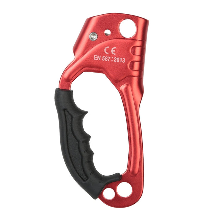 BowLift | XINDA TP-8606 Outdoor Rock Climbing Air Work Anti-Fall Handheld Rope Gripper for 8-12mm Diameter Rope Right(Red)