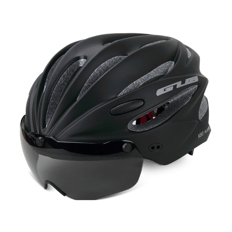 BowLift | GUB K80 Plus Bicycle Helmet with Visor and Glasses (Black)