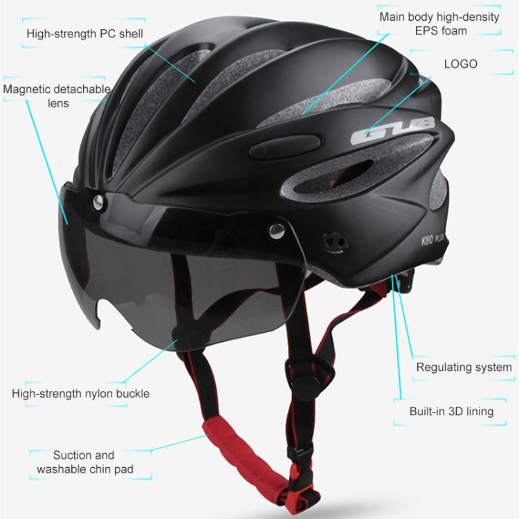 BowLift | GUB K80 Plus Bicycle Helmet With Visor And Goggles (Fluorescent Green)