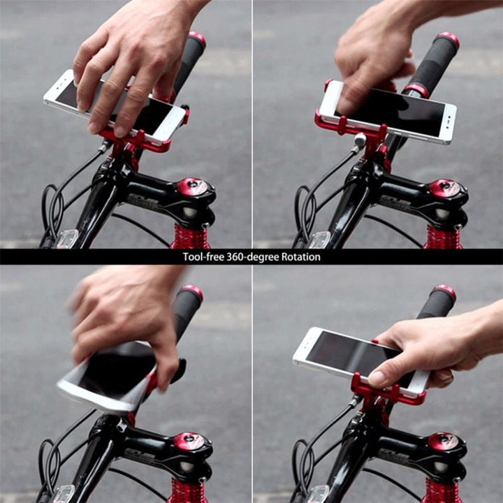 BowLift | GUB Plus 6 Aluminum Alloy MTB Bike Phone Holder (Black)