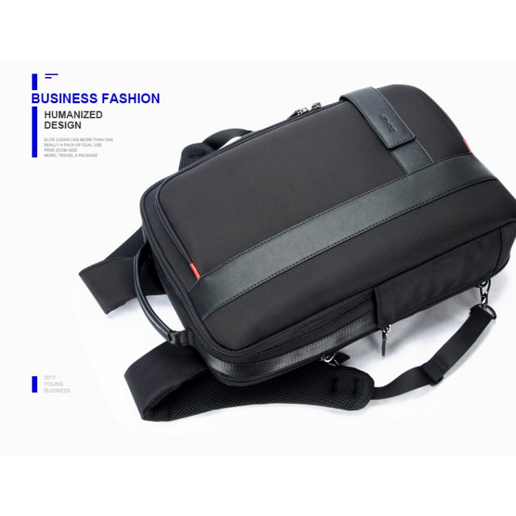 BowLift | Bopai 751-006561 Large Capacity Business Casual Breathable Laptop Backpack with External USB Port, Size: 29 x 16 x 44 cm (Black)