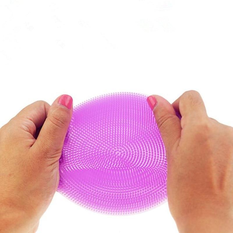 BowLift | IcoolGadget Multifunction Silicone Dish Bowl Scouring Pad Magic Wash Brushes Kitchen Pot Cleaning Washing Tool Kitchen Cleaning Brush