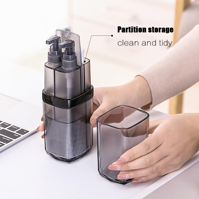 BowLift | IcoolGadget Travel Wash Cup Portable Travel Toiletries Toothpaste Toothbrush Partition Storage box Outdoor Bathroom Accessories Sets