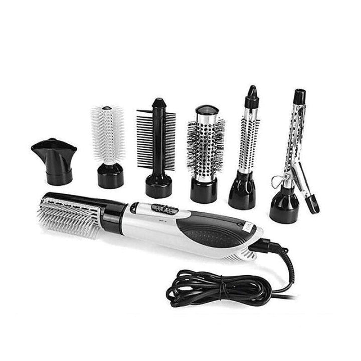 BowLift | Rotating Hair Brush and Dryer 2 in 1 with Tourmaline Technology – Red-Black