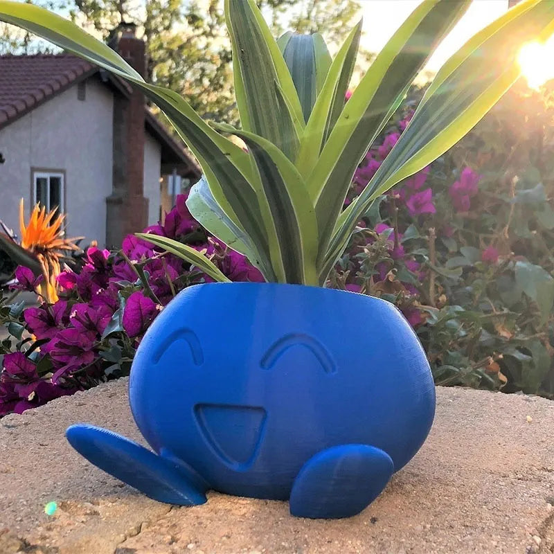BowLift | Plant Pot – Ceramic Flower Pot with Face for Small Plants