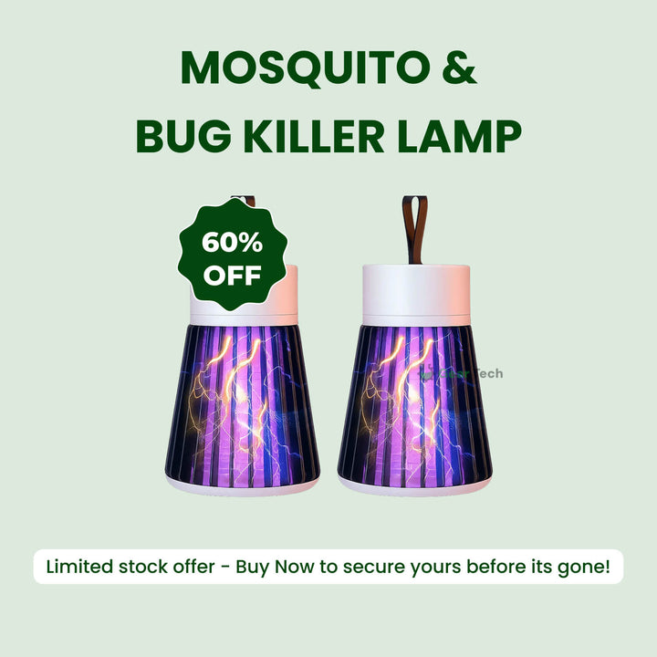 BowLift | Mosquito & Bug Killer Lamp - 2 Pack, UV Light Insect Trap for Indoor & Outdoor Use, Effective Pest Control Solution