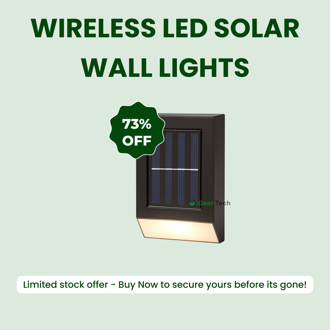 BowLift | Wireless LED Solar Wall Lights - Outdoor Garden Lighting for Pathways & Patios, Energy-Efficient & Weather-Resistant