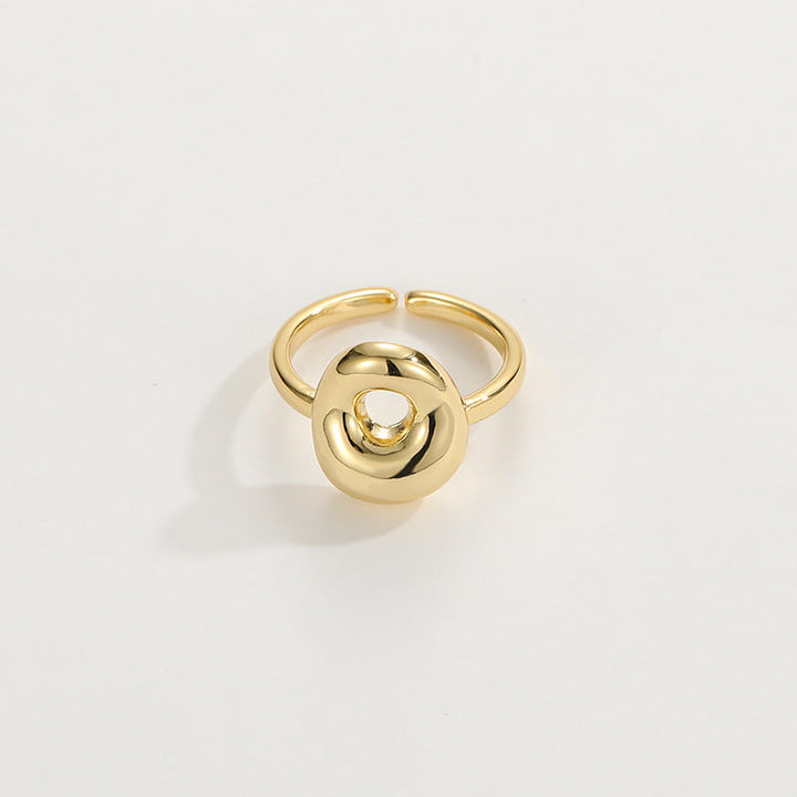 BowLift | Cute Bubble Letter Initial Ring