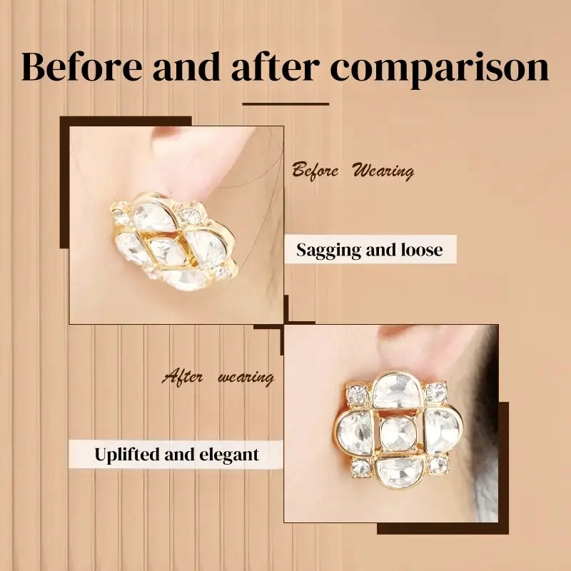 BowLift | Earring Stabilizer – For secure hold of heavy earrings without sagging