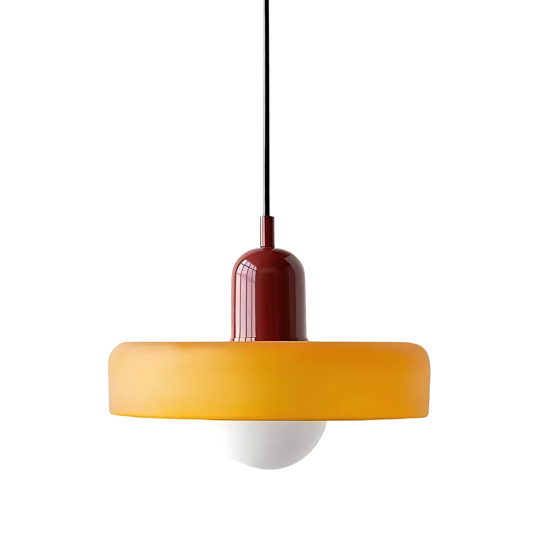 BowLift | Celeste Élégance - Stylish Pendant Lamp of Metal & Glass