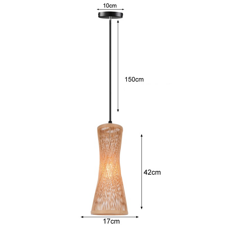 BowLift | BambooLife Pendant Lamp - Handwoven Bamboo Lampshade for a Warm Interior